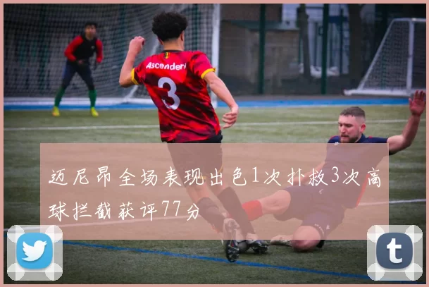 迈尼昂全场表现出色1次扑救3次高球拦截获评77分
