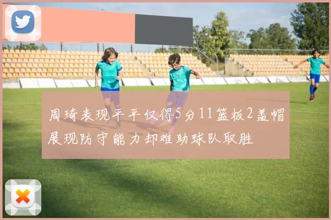周琦表现平平仅得5分11篮板2盖帽展现防守能力却难助球队取胜